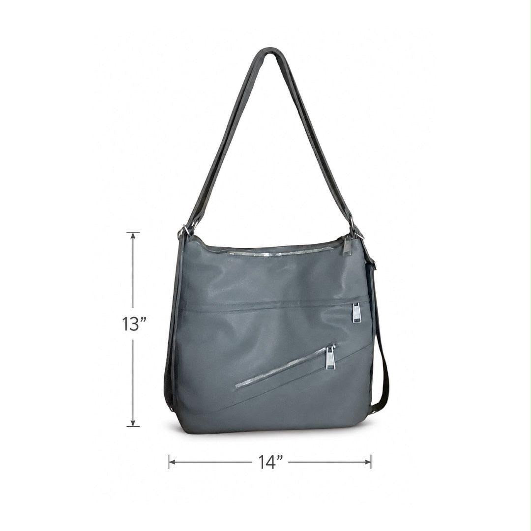 Premium Convertible Tote Bag & Backpack for Laptop – Off White & Grey