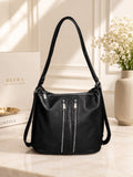 Premium Convertible Tote Bag & Backpack – Pebbled Leather Finish