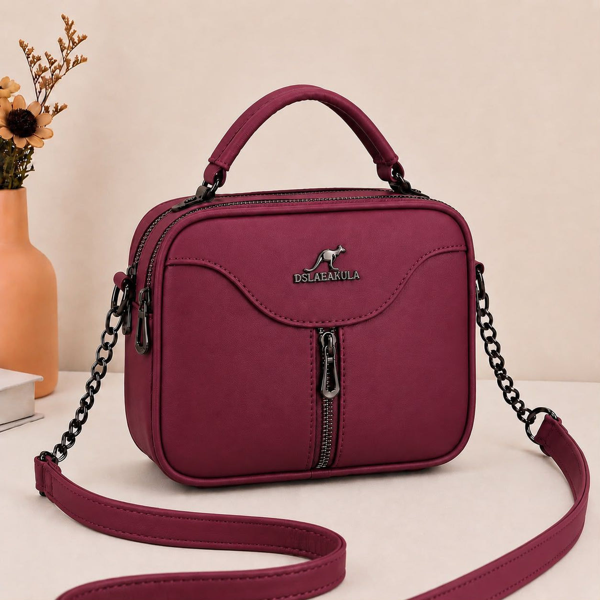 🎀 High Quality 2-Pockets Kangaroo Cross Body Bag
