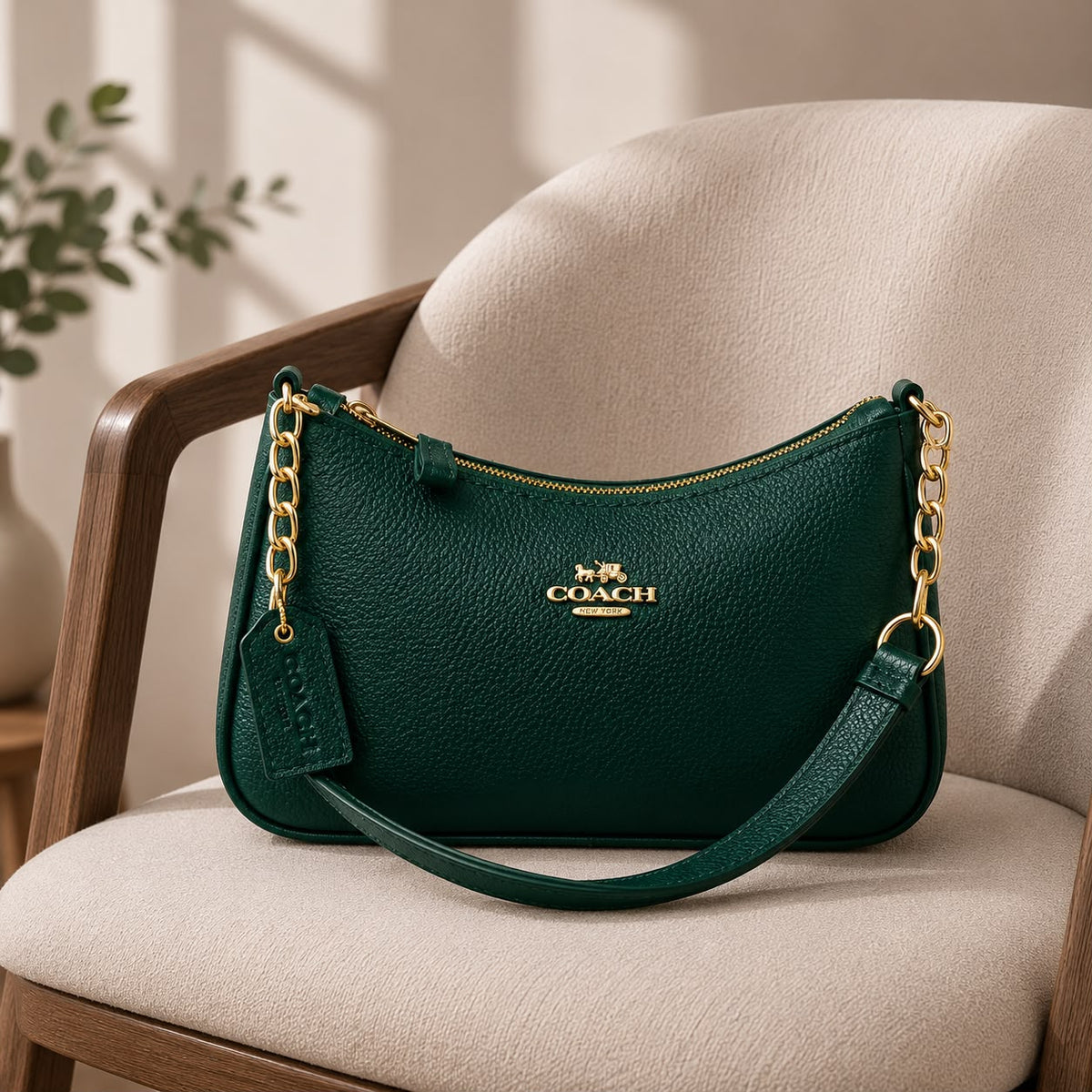 Premium Girls Crossbody Handbag with Brand Tag.