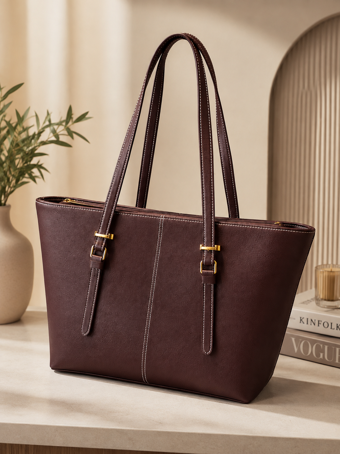 Big Size Shoulder +Tote Bag for Girls – Premium Quality with Inner Pockets