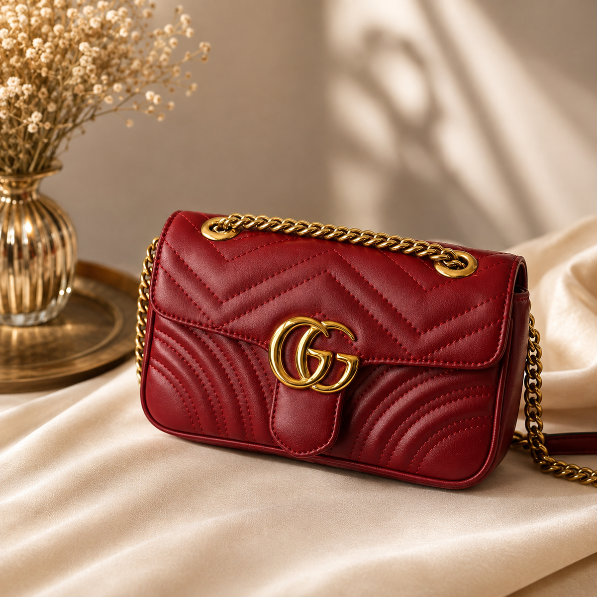 GUCCI Marmont Premium Women's Shoulder Bag with Brand Box | Luxury Handbag Pakistan