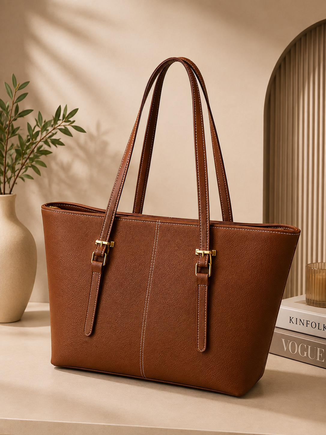 Big Size Shoulder +Tote Bag for Girls – Premium Quality with Inner Pockets