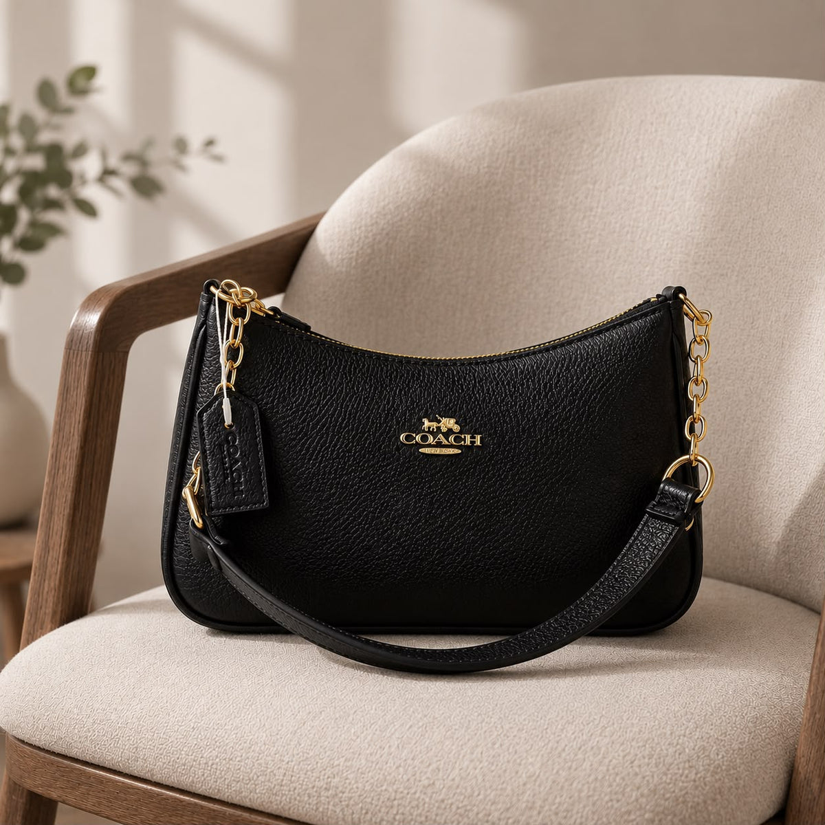 Premium Girls Crossbody Handbag with Brand Tag.