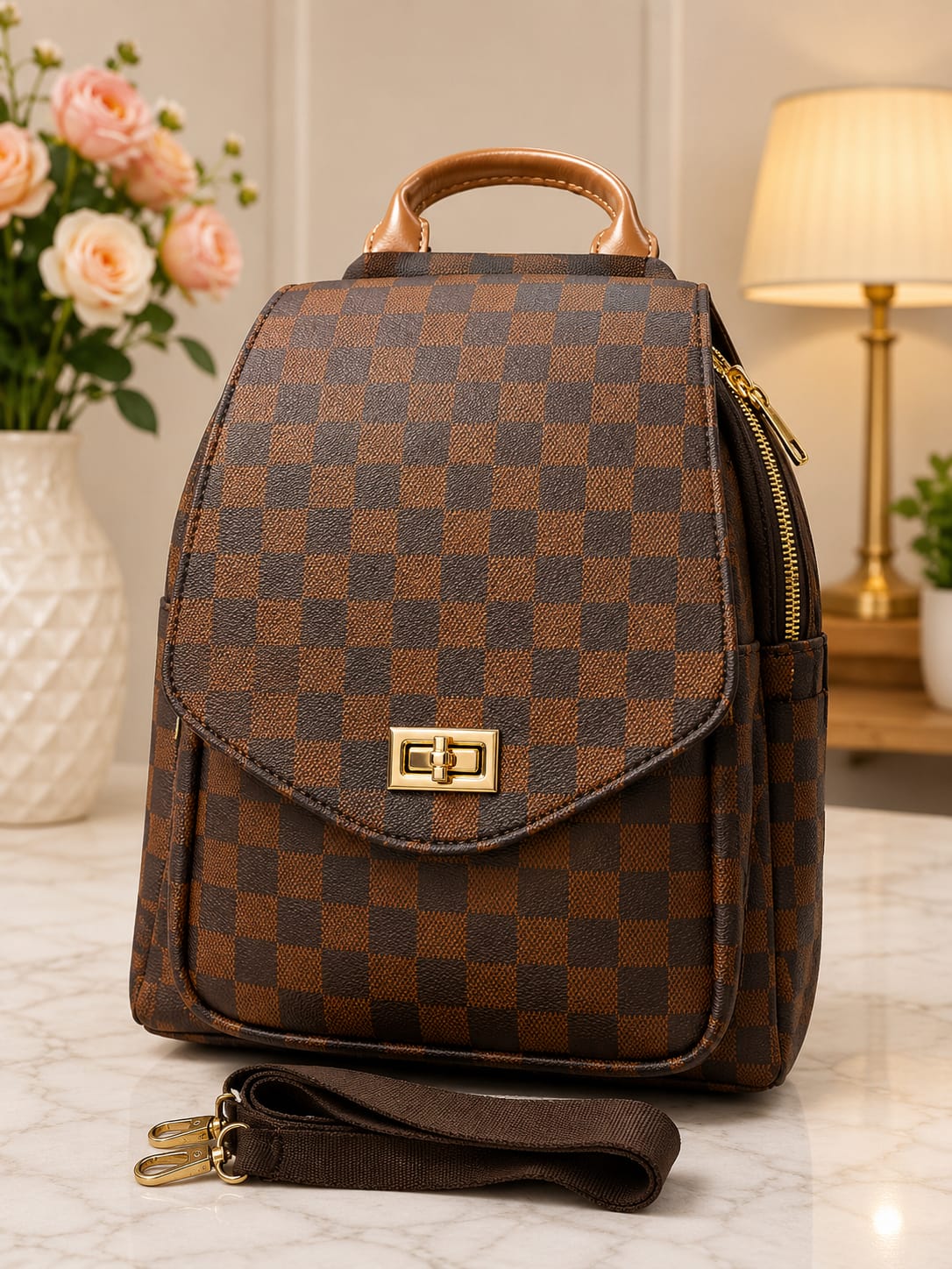 2-in-1 Backpack & Crossbody Bag for Women & Girls | Premium Leather Bag