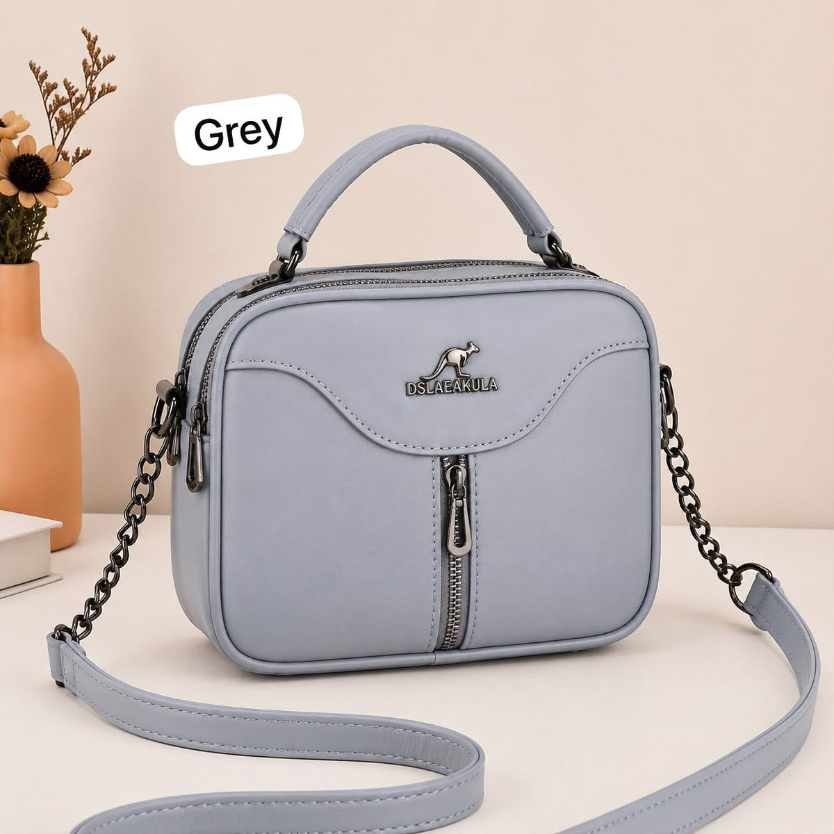 🎀 High Quality 2-Pockets Kangaroo Cross Body Bag