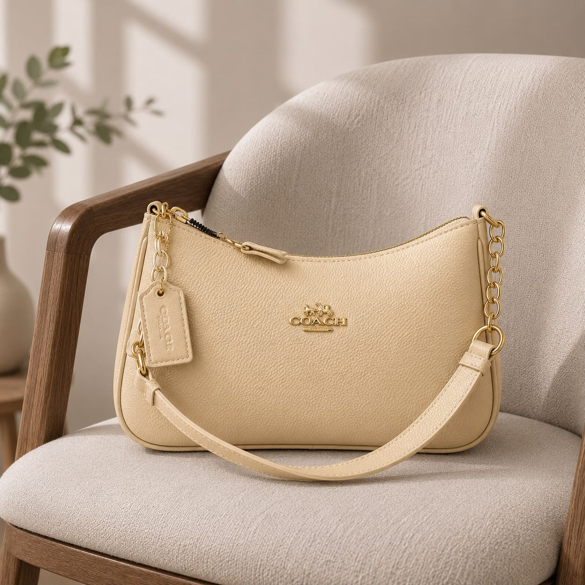 Premium Girls Crossbody Handbag with Brand Tag.
