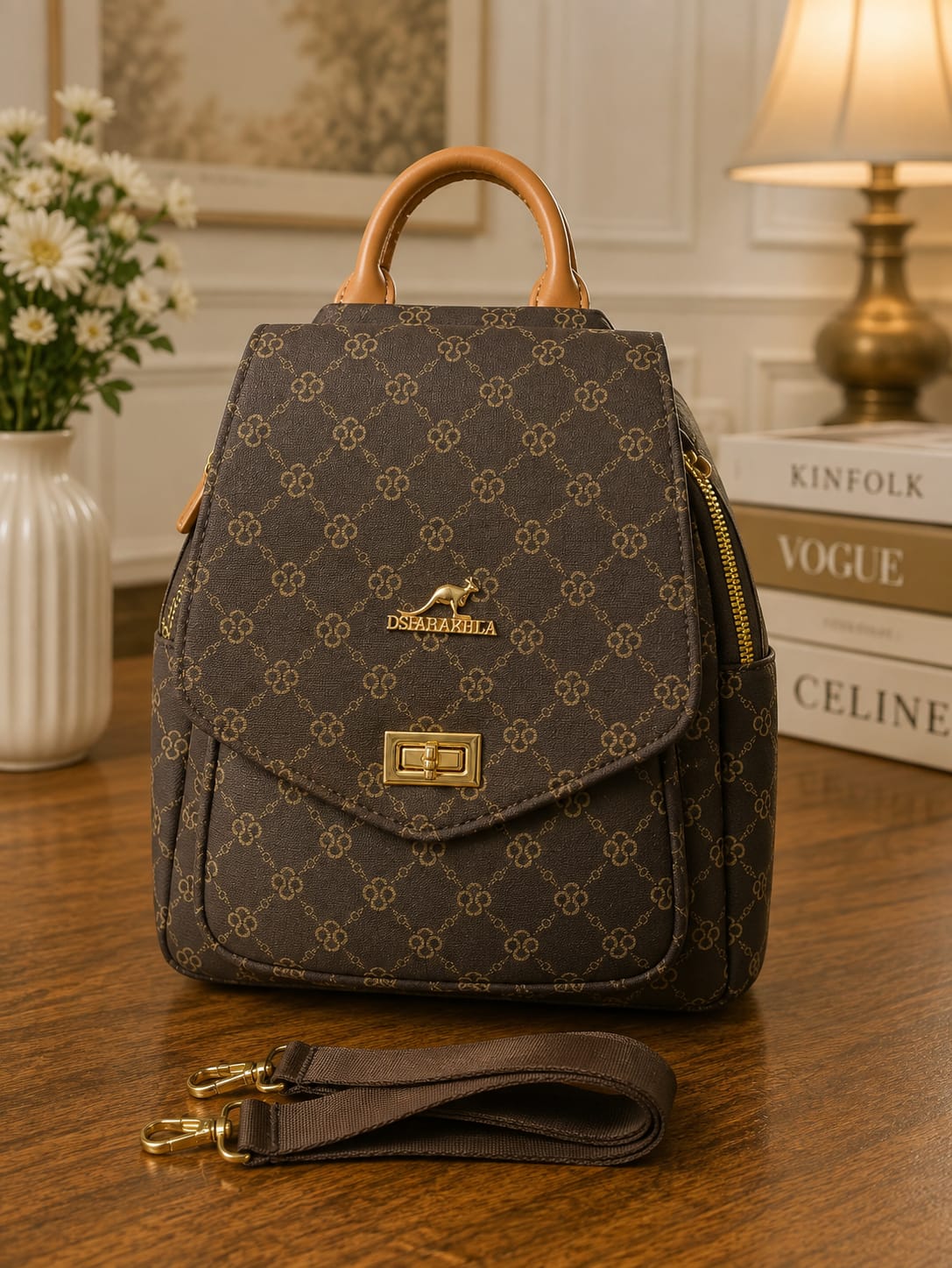 2-in-1 Backpack & Crossbody Bag for Women & Girls | Premium Leather Bag