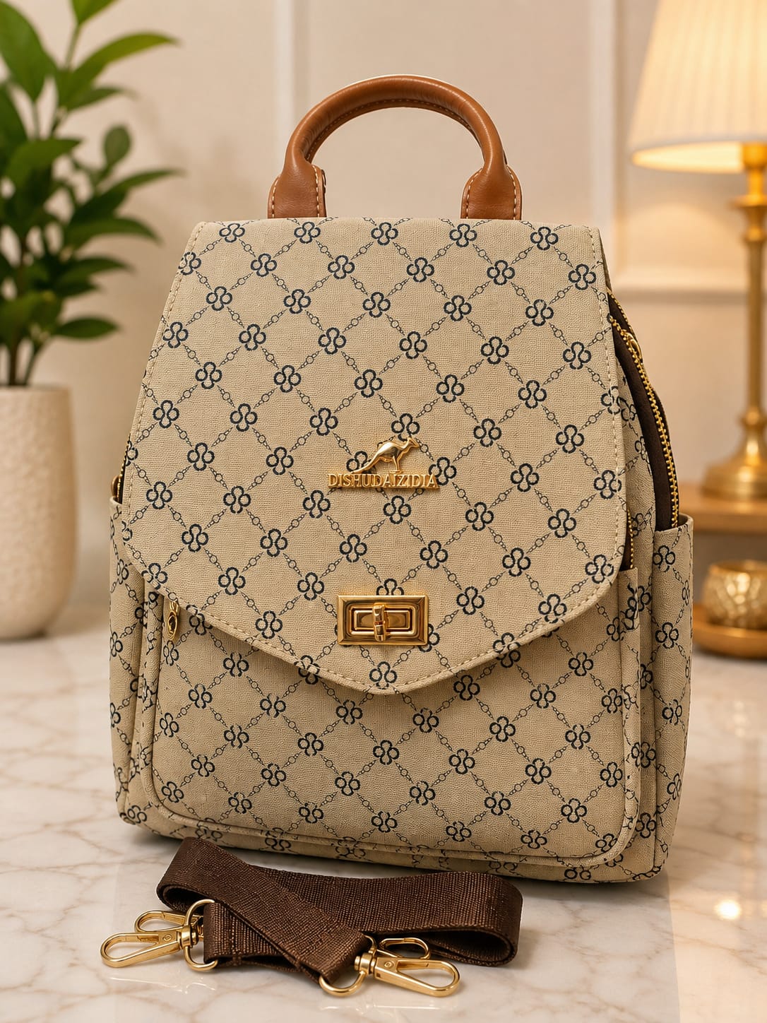 2-in-1 Backpack & Crossbody Bag for Women & Girls | Premium Leather Bag