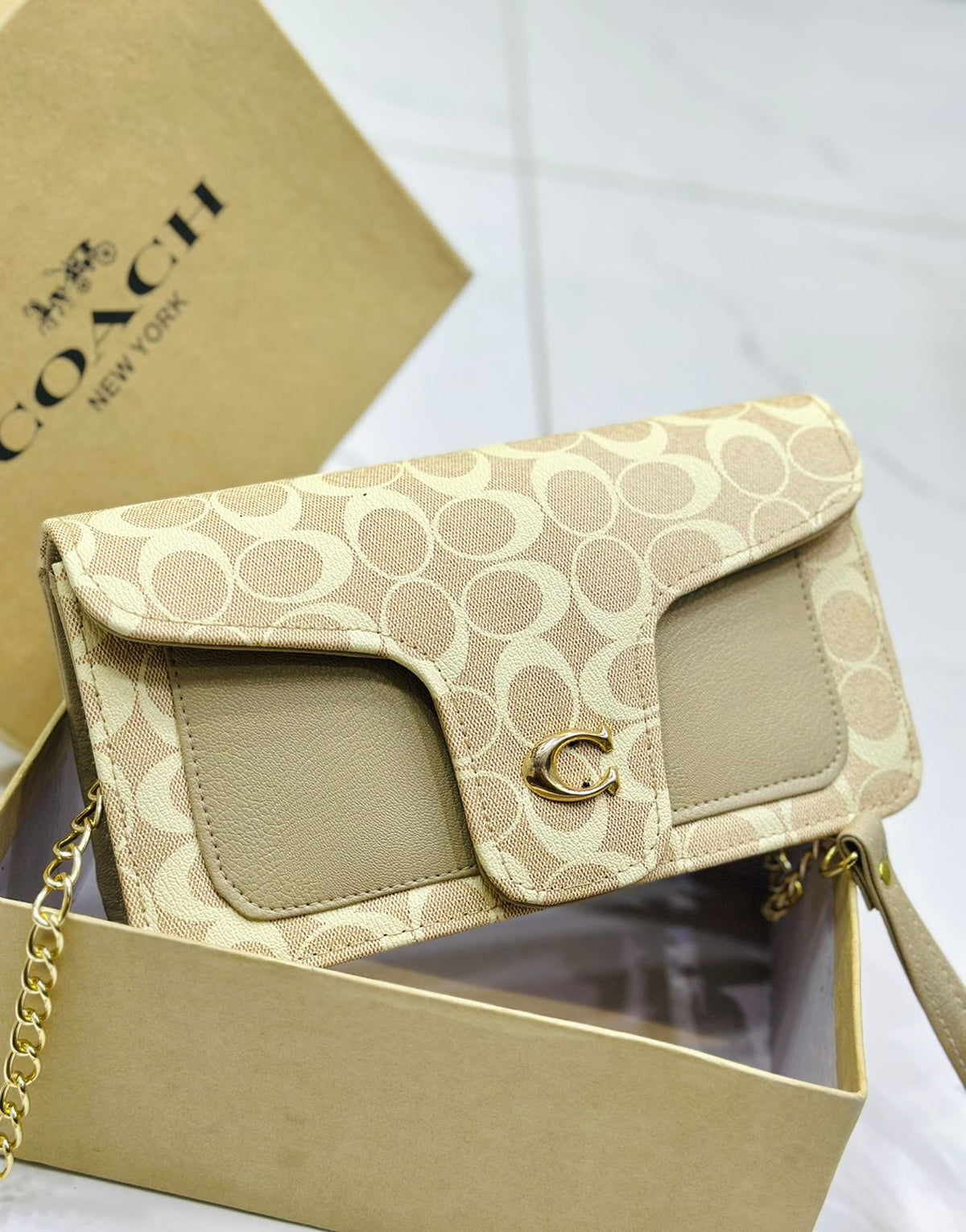 Coach-Inspired Crossbody Handbag for Women – Large Size