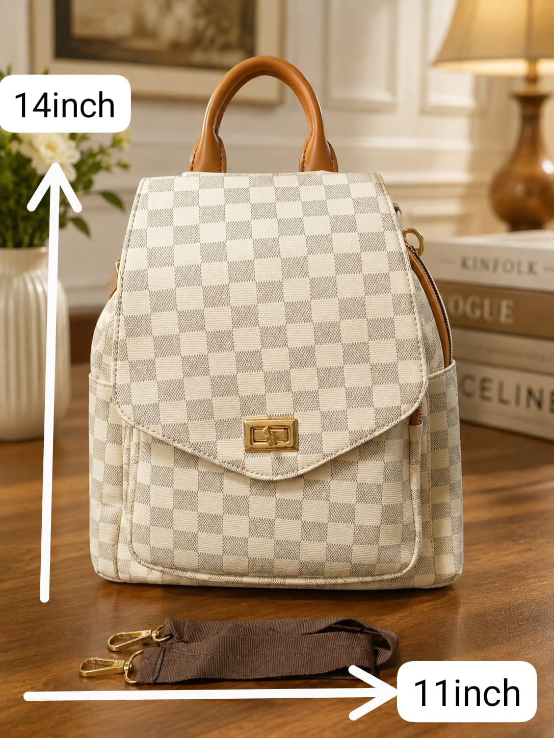 2-in-1 Backpack & Crossbody Bag for Women & Girls | Premium Leather Bag