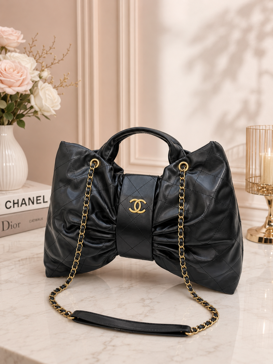 Chanel Bow 25C Bag – Luxury Quilted Lambskin Shoulder & Crossbody Bag