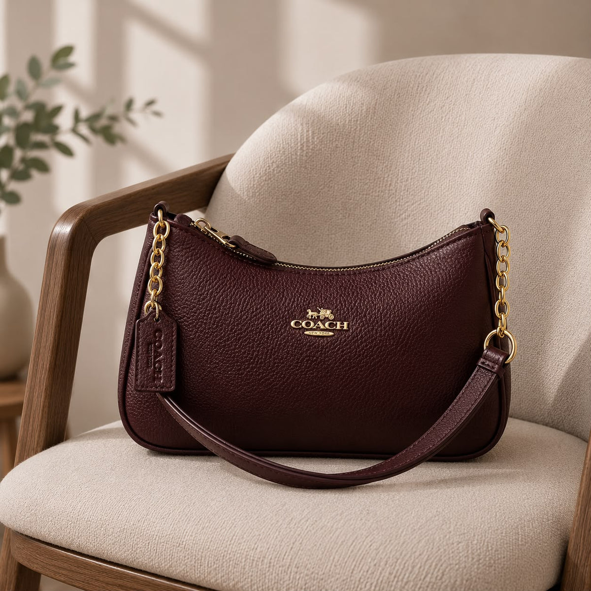 Premium Girls Crossbody Handbag with Brand Tag.
