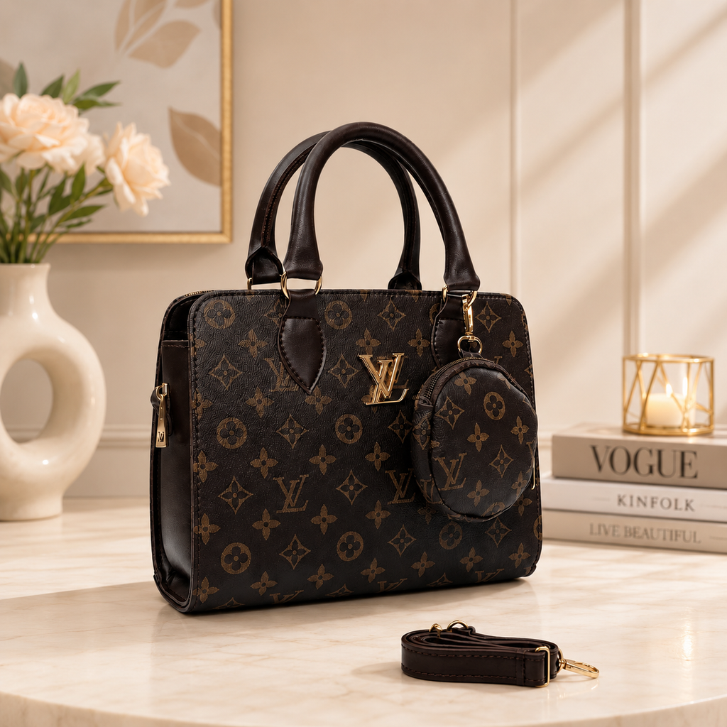 LV 2-Piece Premium Girls Bag Set | Stylish Crossbody Bags for Girls