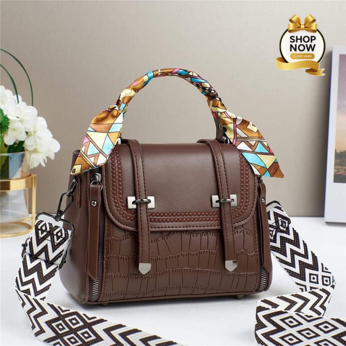 Imported Crossbody Bag for Girls – Premium Quality Unique Handle Shoulder Bag