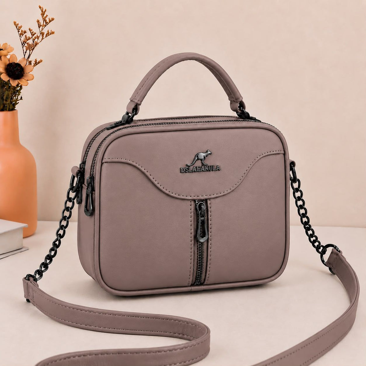 🎀 High Quality 2-Pockets Kangaroo Cross Body Bag